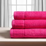 Βαμβακερή πετσέτα ΜΕΛΩΔΙΑ 600gsm (40cm x 60cm) φούξια SilkFashion