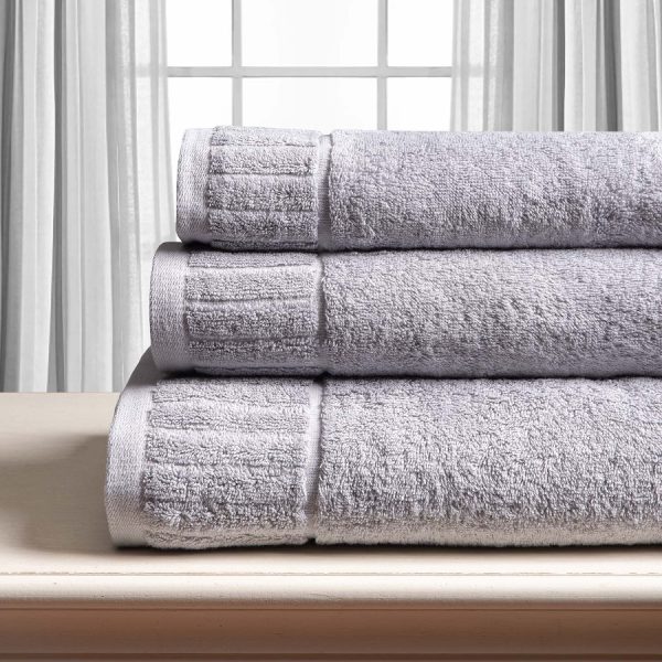 Βαμβακερή πετσέτα ΜΕΛΩΔΙΑ 600gsm (50cm x 100cm) light grey SilkFashion