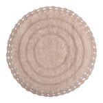 Πατάκι στρογγυλό ( 70cm ) linen SilkFashion