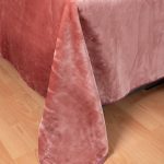 Βελουτέ κουβέρτες (220cm x 240cm) σάπιο μήλο SilkFashion