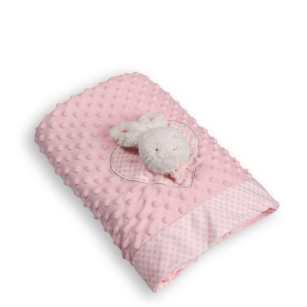 ΒΕΒΕ ΚΟΥΒΕΡΤΑΚΙ WL404F (100cm x 140cm) ροζ SilkFashion