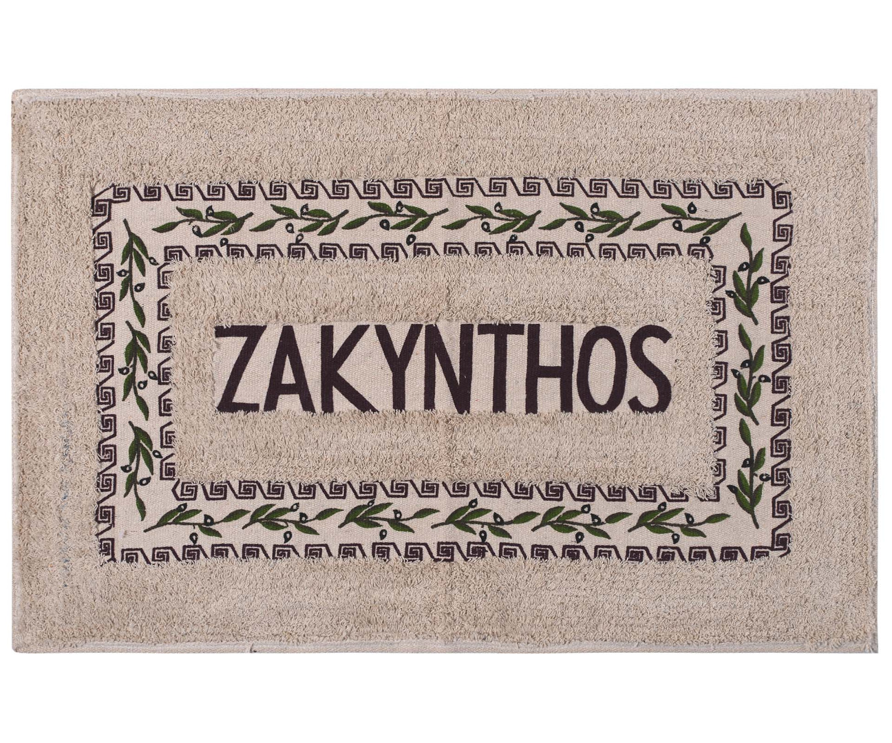 ZAKYNTHOS-BROWN Πατάκι ελιά Ζάκυνθος (50cm x 80cm) καφέ SilkFashion - Image 1