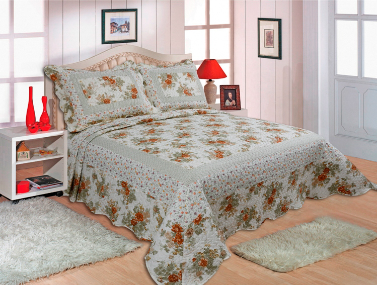 ZG-040a ΚΟΥΒΕΡΛΙ σετ (160cm x 220cm + 1 x 50cm x 70cm) ZG-040 SilkFashion - Image 1