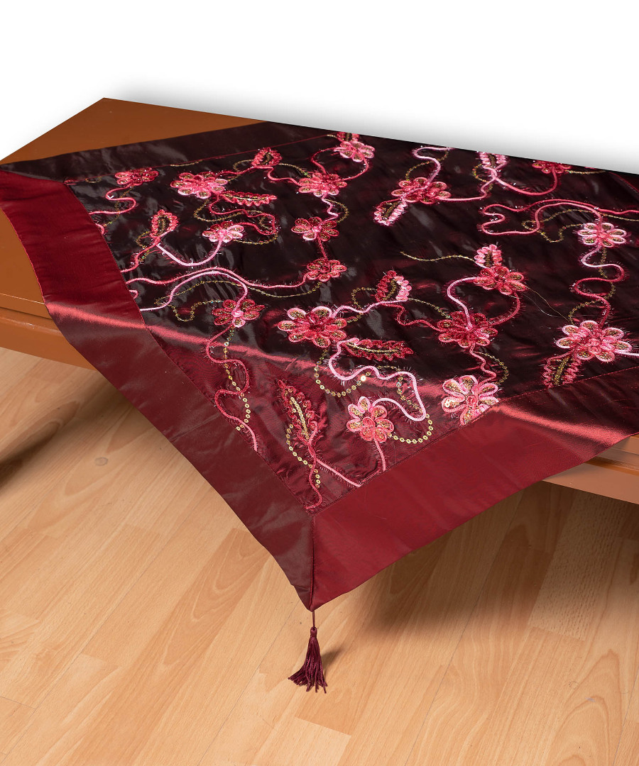 a11bornto-1 Σατέν καρέ A11 (80cm x 80cm) μπορντώ SilkFashion - Image 1