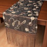 Σατέν τραβέρσα A11 (50cm x 210cm) καφέ SilkFashion