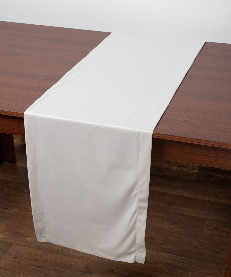 a804ivory2 Τραβέρσα A804 (40cm x 160cm) ivory SilkFashion - Image 1