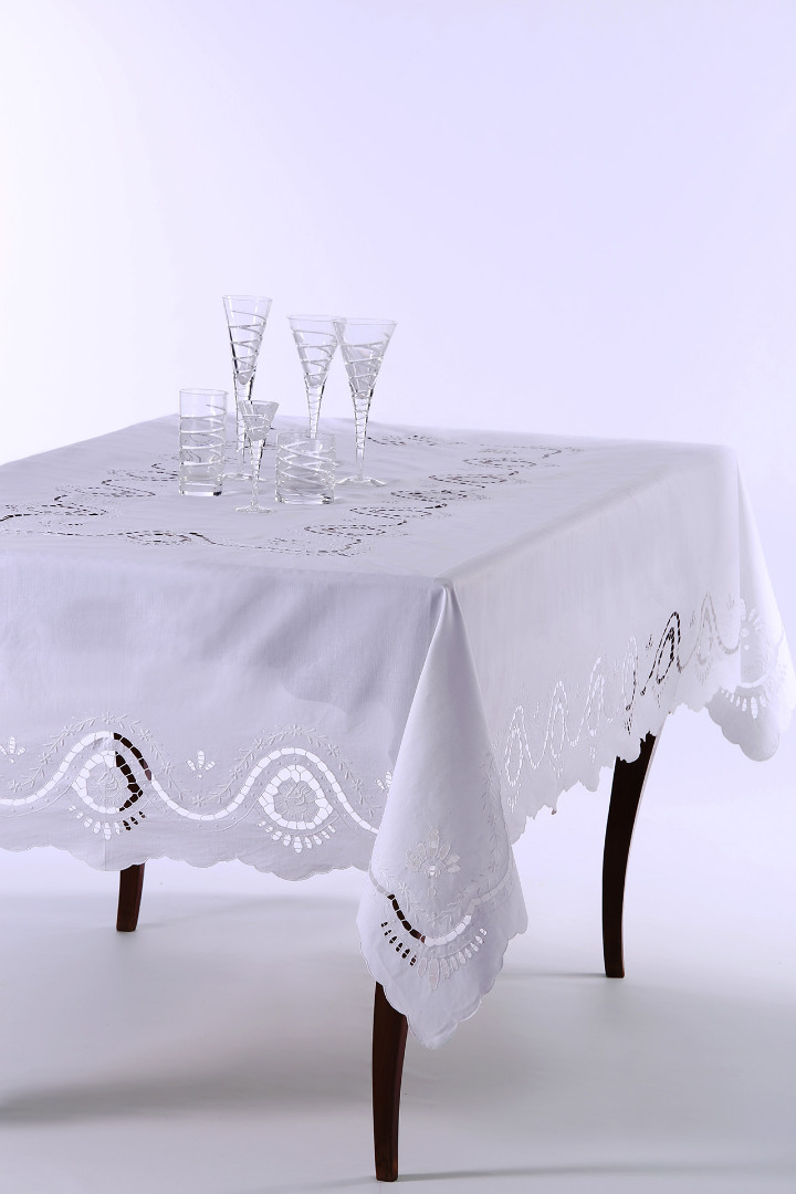 act8 Χειροποίητο τραπεζομάντηλο act8 (170cm x 220cm) SilkFashion - Image 1