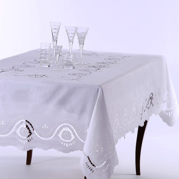 Χειροποίητο τραπεζομάντηλο act8 (140cm x 140cm) SilkFashion