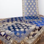 Σετ 4 τεμαχίων (110cm x 110cm, 50cm x 140cm,2x50cm x 50cm) AKB-301 Μπλε SilkFashion