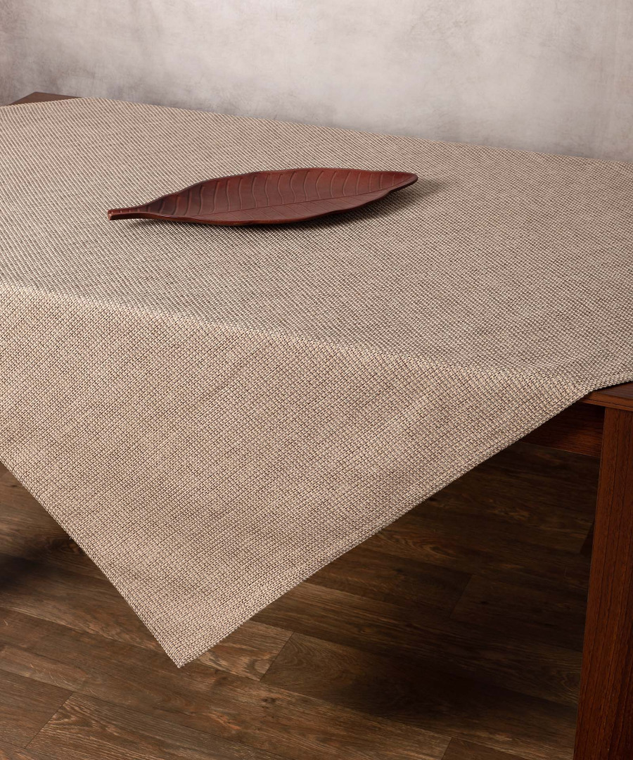 ammou99252 Τραπεζοκαρέ 9925 (135cm x 135cm) άμμου SilkFashion - Image 1