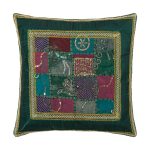 Μαξιλαροθήκη antic με φάσα (45cm x 45cm) πράσινο SilkFashion