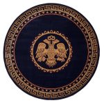 ΧΑΛΙ ΕΚΚΛΗΣΙΑΣΤΙΚΟ ATHOS 2128 BLUE ΡΟΤΟΝΤΑ - 200X200  NewPlan