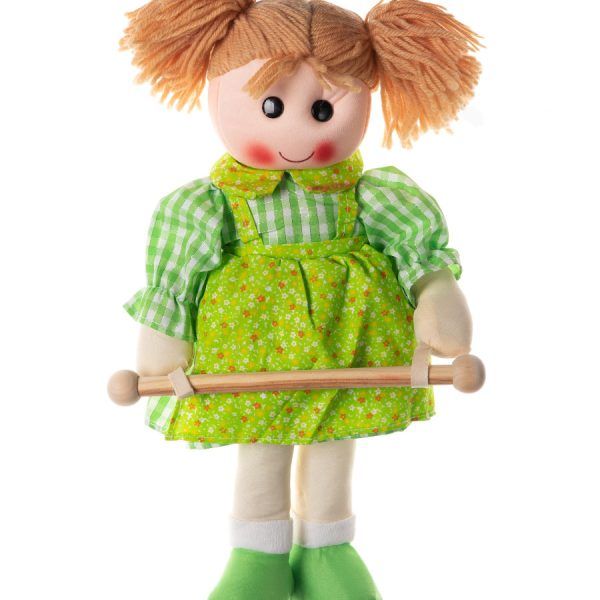 Κούκλα Bambola κρεμαστράκι (35cm x 15cm) λαχανί SilkFashion