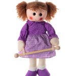 Κούκλα Bambola κρεμαστράκι (35cm x 15cm) Μώβ SilkFashion