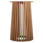 ΒΑΣΗ ΤΡΑΠΕΖΙΟΥ ΕΣΩΤ.ΧΩΡΟΥ ΣΤΡΟΓΓΥΛΗ FRANTZ HM9459.11 MINDI ΞΥΛΟ ΣΕ ΦΥΣΙΚΟ Φ45x73Yεκ. - Image 3