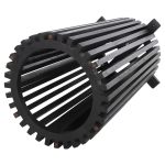 ΒΑΣΗ ΤΡΑΠΕΖΙΟΥ ΕΣΩΤ.ΧΩΡΟΥ ΣΤΡΟΓΓΥΛΗ FRANTZ HM9459.12 MINDI ΞΥΛΟ ΣΕ ΜΑΥΡΟ ΧΡΩΜΑ Φ60x74Yεκ. - Image 5