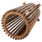 ΒΑΣΗ ΤΡΑΠΕΖΙΟΥ ΕΣΩΤ.ΧΩΡΟΥ ΣΤΡΟΓΓΥΛΗ FRANTZ HM9459.11 MINDI ΞΥΛΟ ΣΕ ΦΥΣΙΚΟ Φ45x73Yεκ. - Image 5