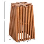 ΒΑΣΗ ΤΡΑΠΕΖΙΟΥ ΕΣΩΤ.ΧΩΡΟΥ ΤΕΤΡΑΓΩΝΗ FRANTZ HM9460.11 ΞΥΛΟ MINDI ΣΕ ΦΥΣΙΚΟ 45x45x73Y εκ. - Image 2