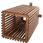 ΒΑΣΗ ΤΡΑΠΕΖΙΟΥ ΕΣΩΤ.ΧΩΡΟΥ ΤΕΤΡΑΓΩΝΗ FRANTZ HM9460.11 ΞΥΛΟ MINDI ΣΕ ΦΥΣΙΚΟ 45x45x73Y εκ. - Image 4