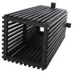 ΒΑΣΗ ΤΡΑΠΕΖΙΟΥ ΕΣΩΤ.ΧΩΡΟΥ ΤΕΤΡΑΓΩΝΗ FRANTZ HM9460.12 ΞΥΛΟ MINDI ΣΕ ΜΑΥΡΟ 60x60x73Y εκ. - Image 5