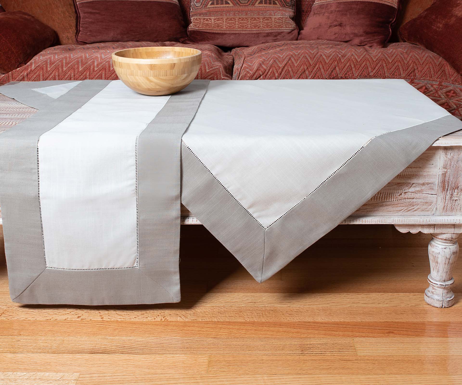 bg17gsg-2 καρέ (90cm x 90cm) bg17 γκρι σκούρο/γκρι ανοιχτό SilkFashion - Image 1