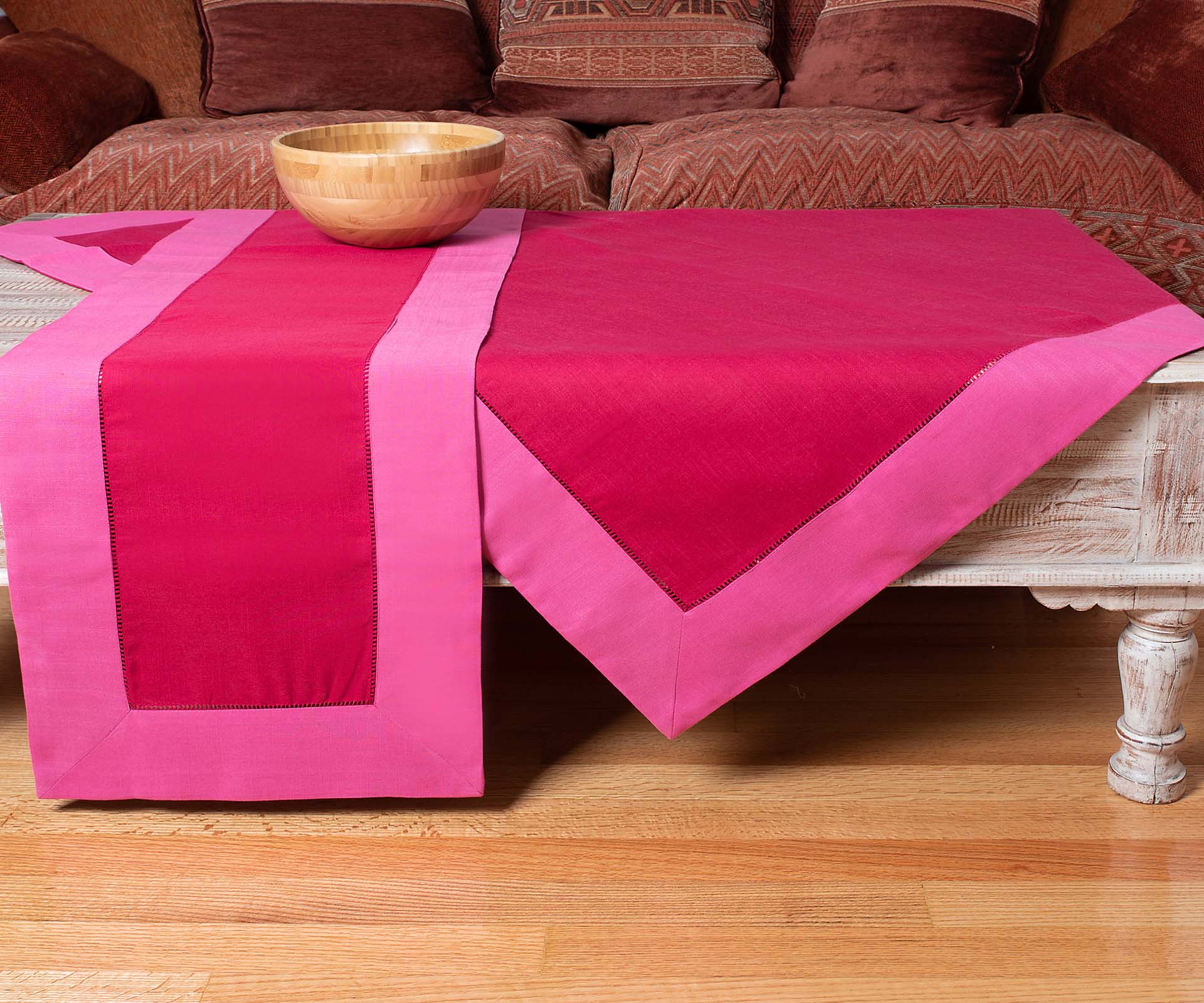 bg17mf-7 ροτόντα (180cm rd) bg17 ανοιχτό μωβ/φούξια SilkFashion - Image 1