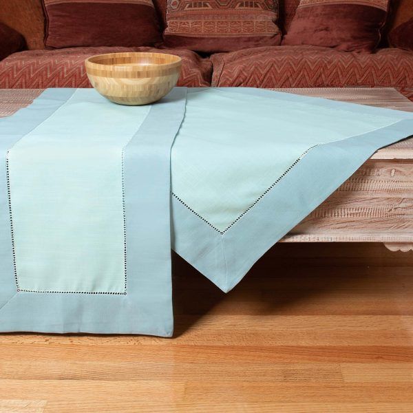 τραβέρσα (45cmx 170cm)  bg17 σιέλ/τυρκουάζ SilkFashion