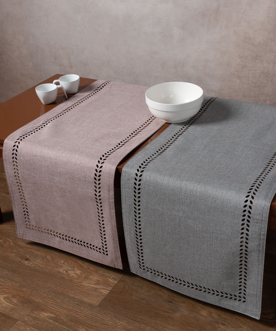 bg18amethystgrey τραβέρσα (45cm x 170cm) bg18 αμέθυστος/γκρί SilkFashion - Image 1