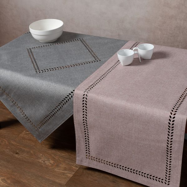 καρέ (90cm x 90cm) bg18 αμέθυστος/γκρί SilkFashion