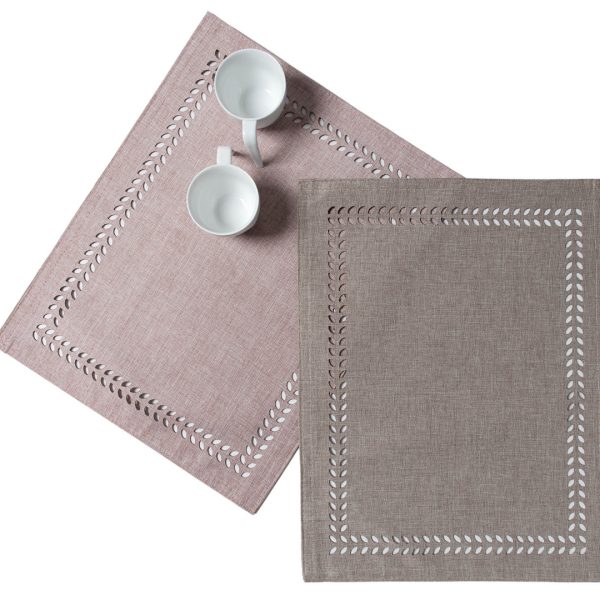 σουπλά bg18 (35cm x 45cm) αμέθυστος/ανοιχτό γκρί SilkFashion