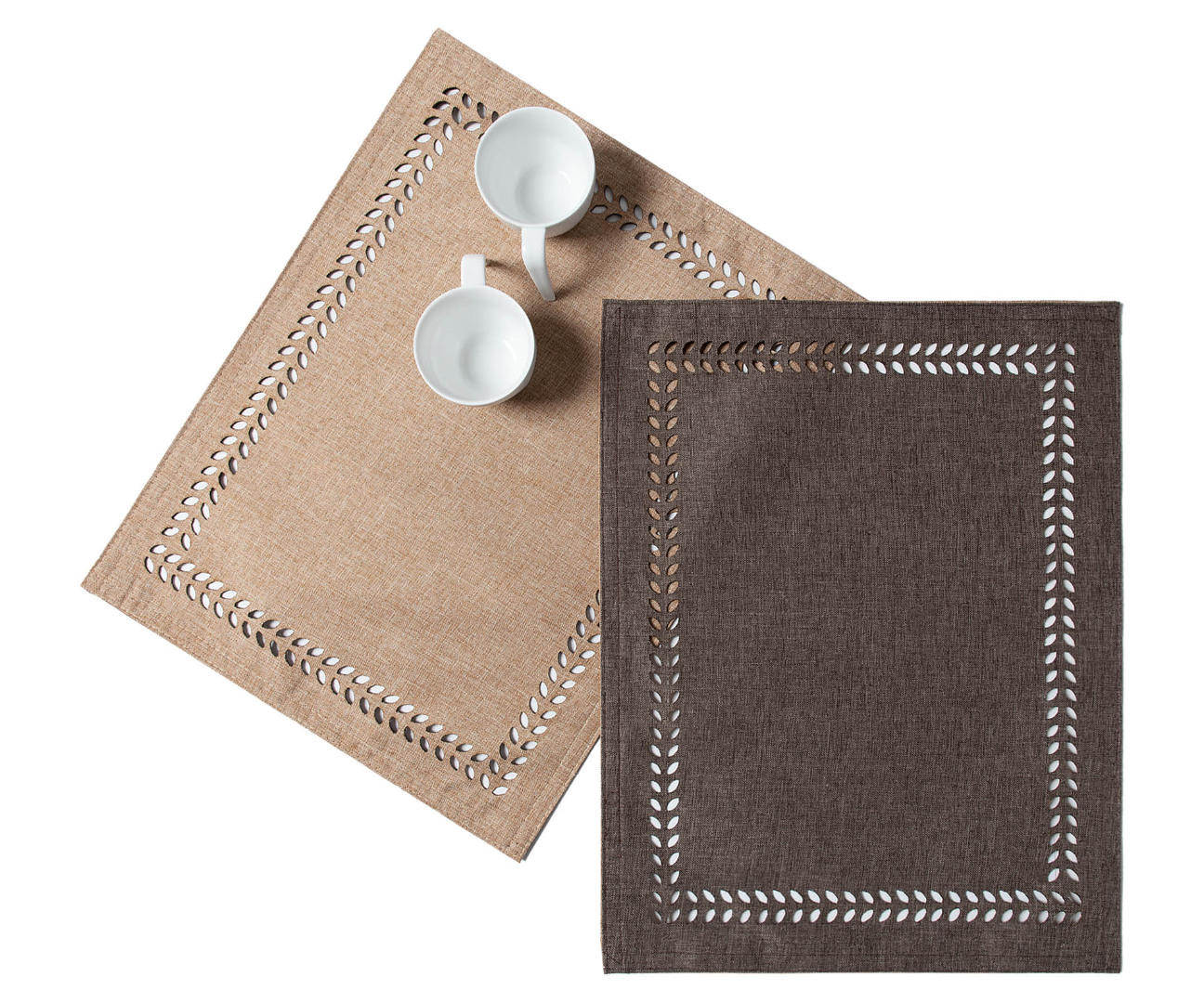 bg18kafeammou1 σουπλά bg18 (35cm x 45cm) καφέ/άμμου SilkFashion - Image 1