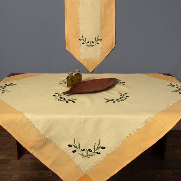 Τραβέρσα bg23a (45cm x 250cm) κίτρινη SilkFashion