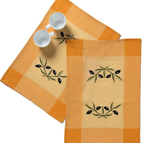 Ντουζίνες (12 τεμάχια) σουπλά bg23a (35cm x 50cm) κίτρινο SilkFashion