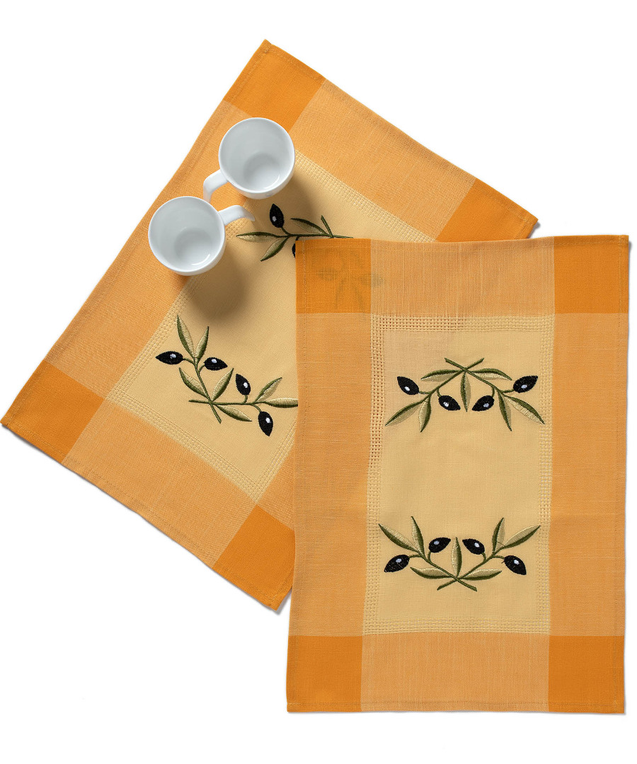 bg23akitrino3 Ντουζίνες (12 τεμάχια) σουπλά bg23a (35cm x 50cm) κίτρινο SilkFashion - Image 1