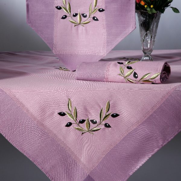 Καρέ bg23a (85cm x 85cm) μώβ SilkFashion