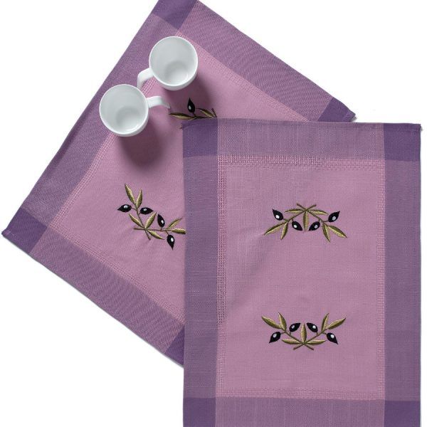 Ντουζίνες (12 τεμάχια) σουπλά bg23a (35cm x 50cm) μώβ SilkFashion