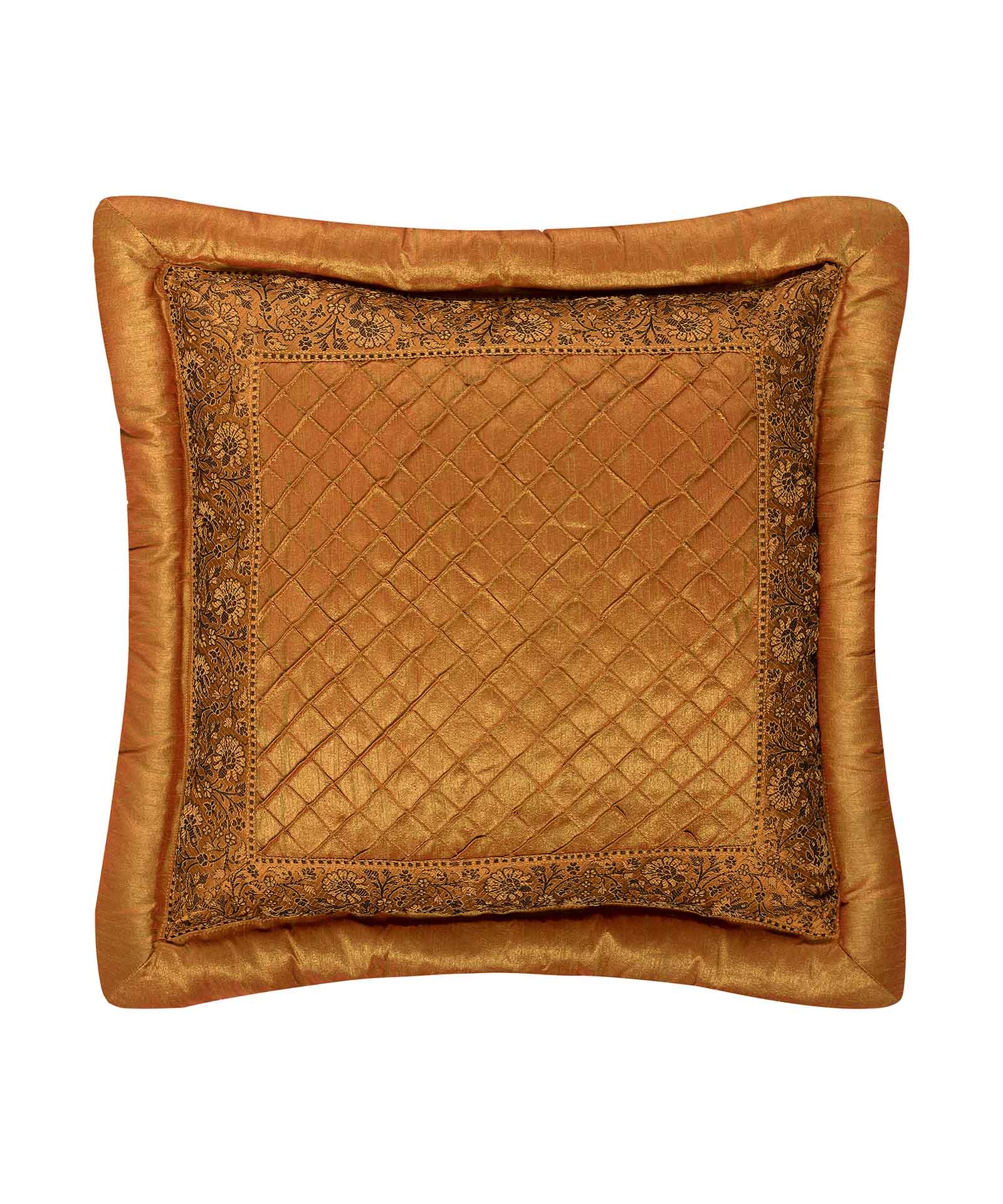 bourlexryso ΜΑΞΙΛΑΡΟΘΗΚΗ (45cm x 45cm) μπουρλέ χρυσό SilkFashion - Image 1