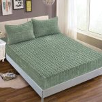 Σεντόνι fleece braid (160cm x 200cm ) πράσινο SilkFashion