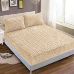 Σεντόνι fleece braid (160cm x 200cm ) ivory SilkFashion