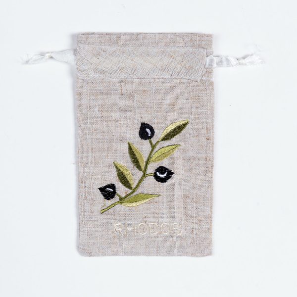 Σαπουνοθήκη (10τμχ) ΡΟΔΟΣ (9cm x 14cm) άμμου με χρώμα SilkFashion