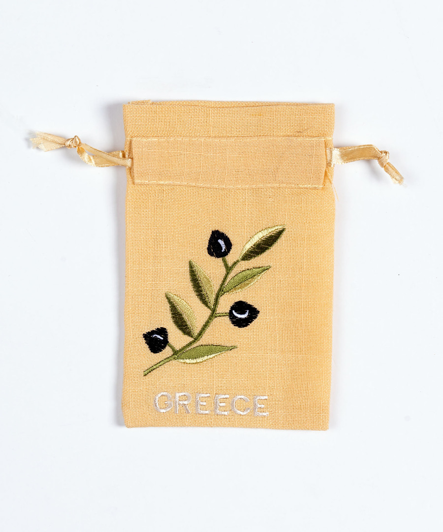 clkitrinogreece Σαπουνοθήκη (10τμχ) GREECE (9cm x 14cm) κίτρινο με χρώμα SilkFashion - Image 1