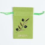 Σαπουνοθήκη (10τμχ) ΚΡΗΤΗ (9cm x 14cm) πράσινο με χρώμα SilkFashion