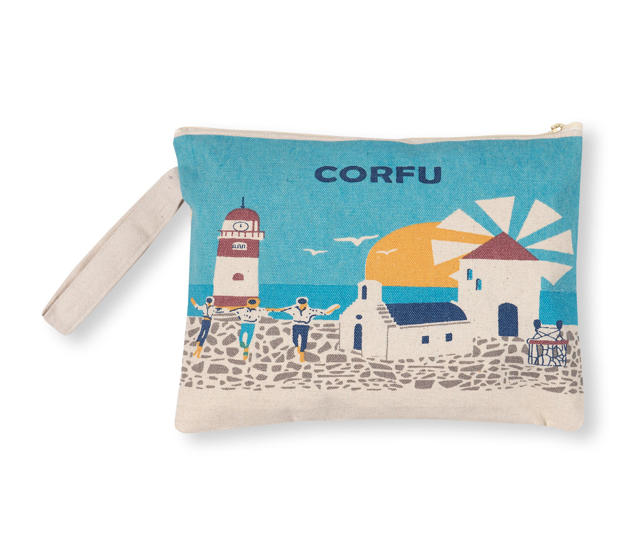 corfucanvas1a Πορτοφόλι καραβόπανο (30cm x 20cm) canvas 1 CORFU SilkFashion - Image 1
