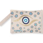 Πορτοφόλι καραβόπανο (30cm x 20cm) gold 1 CORFU SilkFashion