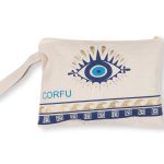 Πορτοφόλι καραβόπανο (30cm x 20cm) gold 2 CORFU SilkFashion