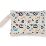 Πορτοφόλι καραβόπανο (30cm x 20cm) gold 3 CORFU SilkFashion