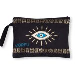 Πορτοφόλι καραβόπανο (30cm x 20cm) gold 4 CORFU SilkFashion