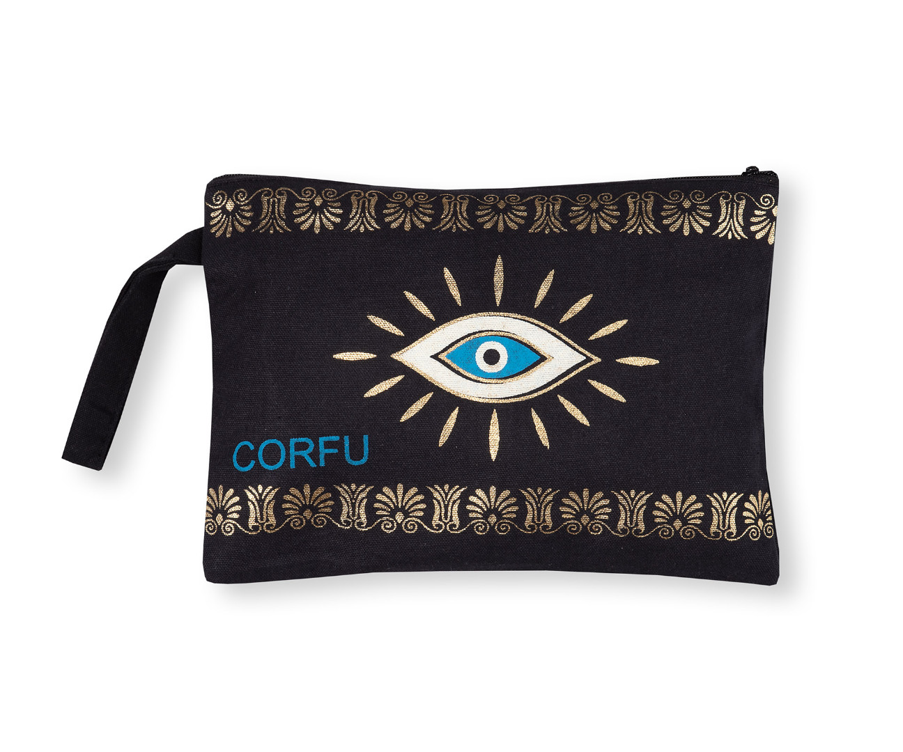 corfugold4a Πορτοφόλι καραβόπανο (30cm x 20cm) gold 4 CORFU SilkFashion - Image 1