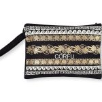 Πορτοφόλι καραβόπανο (30cm x 20cm) gold 5 CORFU SilkFashion