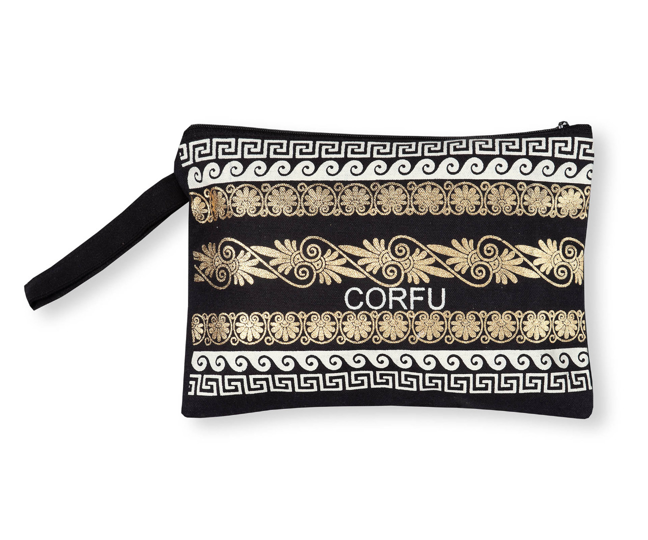 corfugold5a Πορτοφόλι καραβόπανο (30cm x 20cm) gold 5 CORFU SilkFashion - Image 1